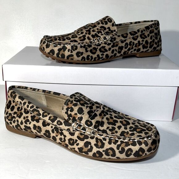 Isaac Mizrahi Live! Faux Suede Printed Moccasin - Picture 1 of 6